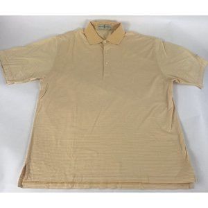 Somerset Hills Country Club Men's Fairway & Greene Cotton Striped Golf Shirt L